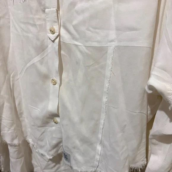 BDG Urban Outfitters Fringe Button Down Top - Picture 6 of 10